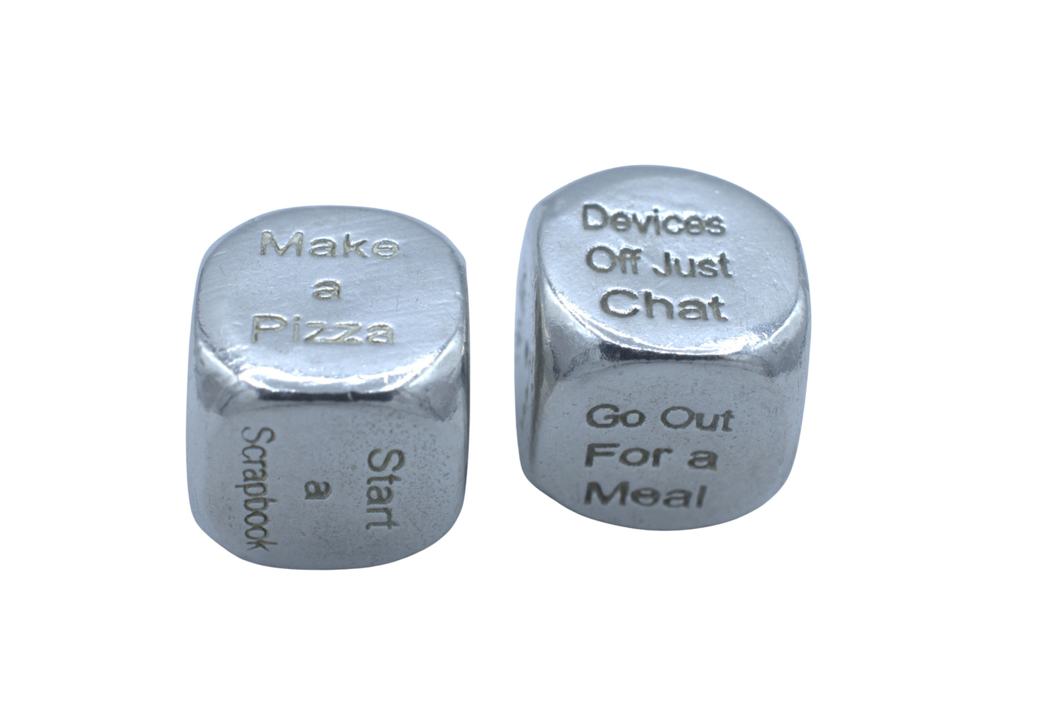 10 Year Anniversary Metal Date Dice