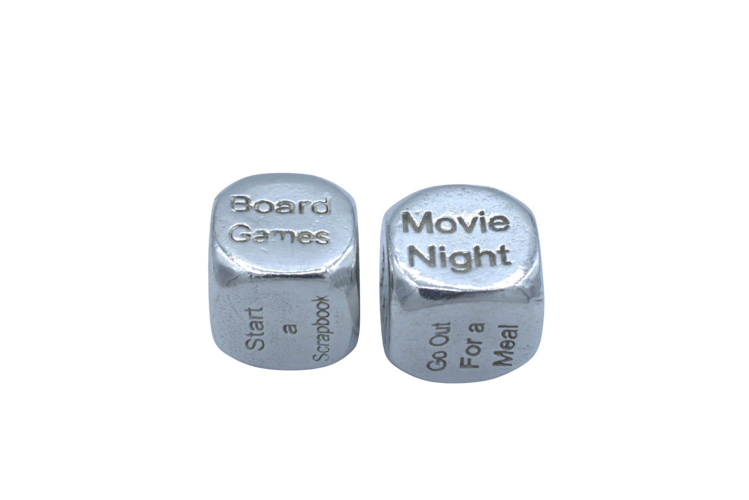 10 Year Anniversary Metal Date Dice