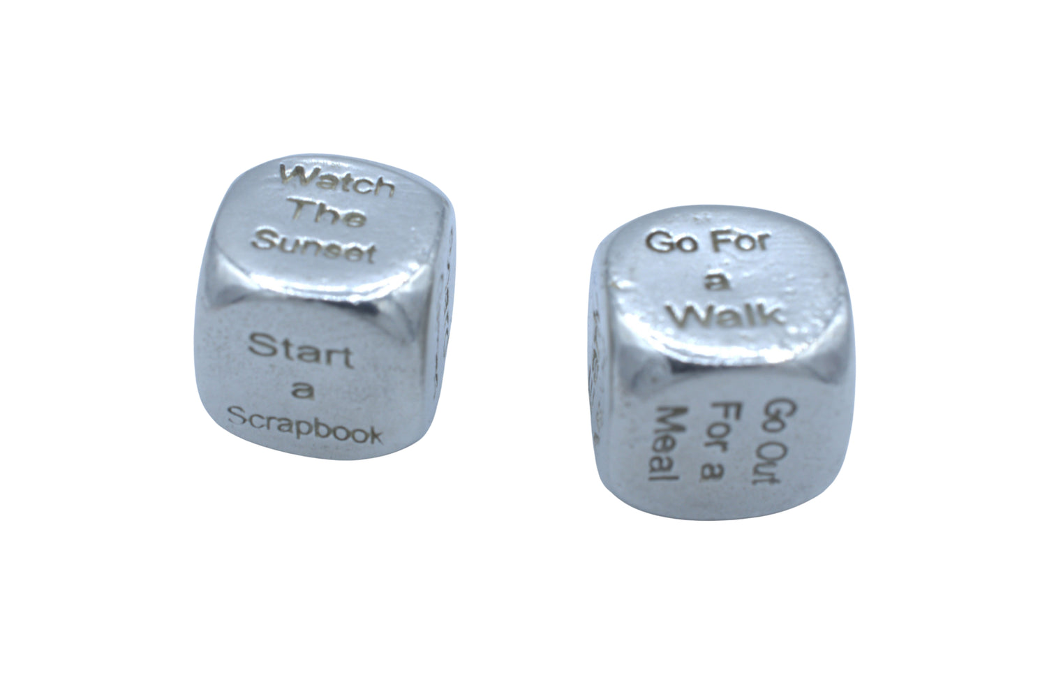 10 Year Anniversary Metal Date Dice