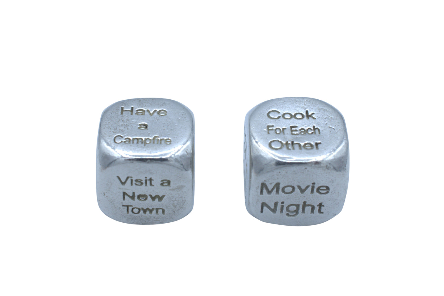 10 Year Anniversary Metal Date Dice