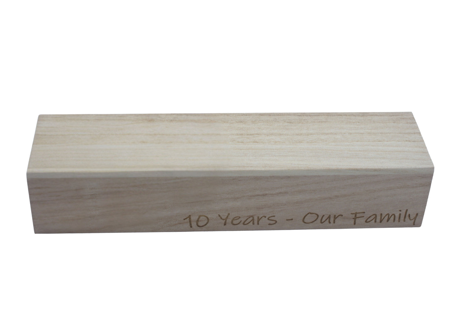 10 Years Our Family - Tin Sculpture Figurines 10th Anniversary Decoration