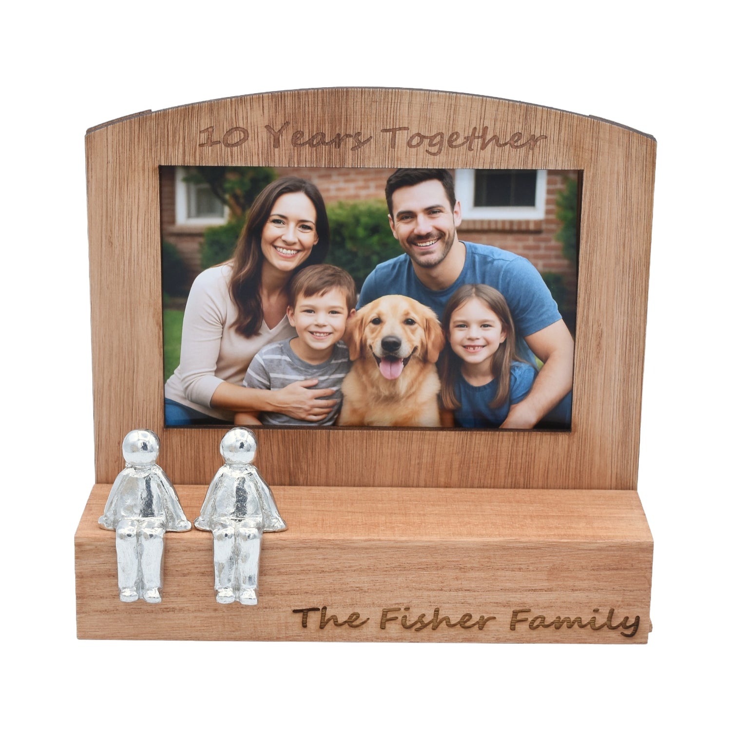 10 Years together Photo frame family , 6x4 Photo, Choose Your Own Family Combination, Christmas, Valentines, Birthdays, Anniversaries