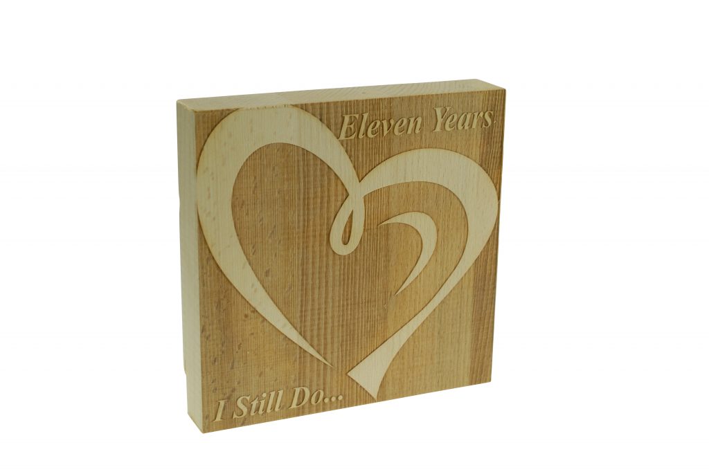 11 Year Anniversary I Still Do - Dark Beech Block