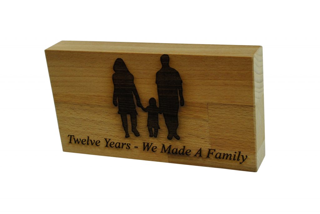 12 Years We Made A Family Beech Block