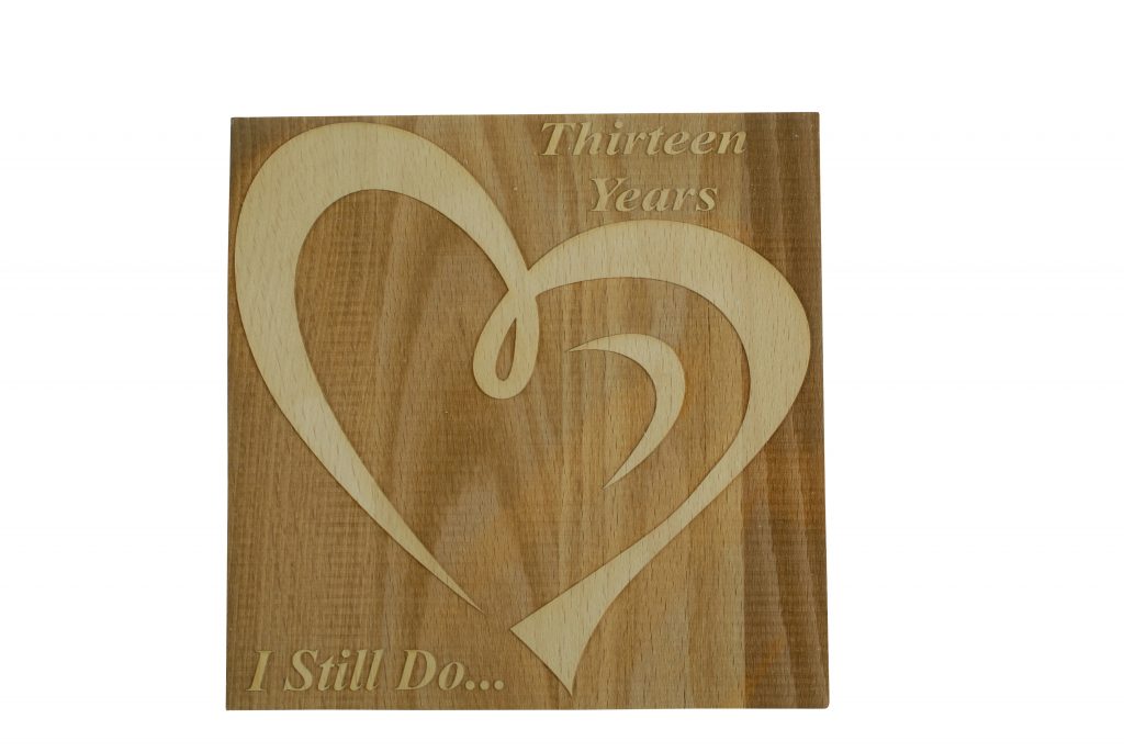 13 Year Anniversary I Still Do - Dark Beech Block