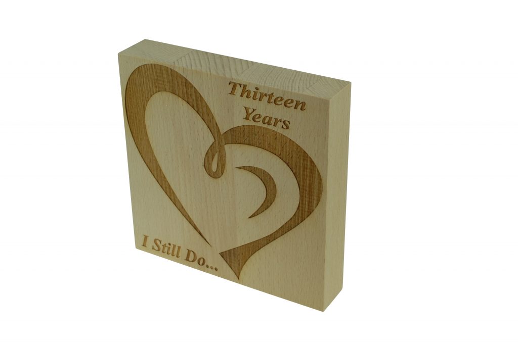 13 Year Anniversary I Still Do - Light Beech Block