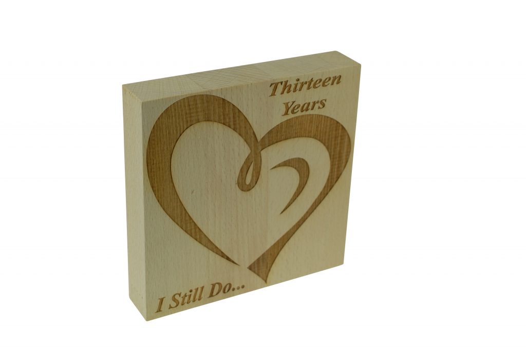 13 Year Anniversary I Still Do - Light Beech Block