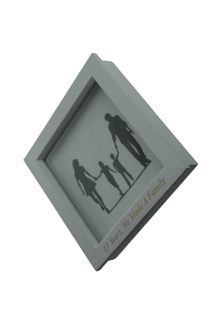 17 Years We Made A Family White Wooden Frame