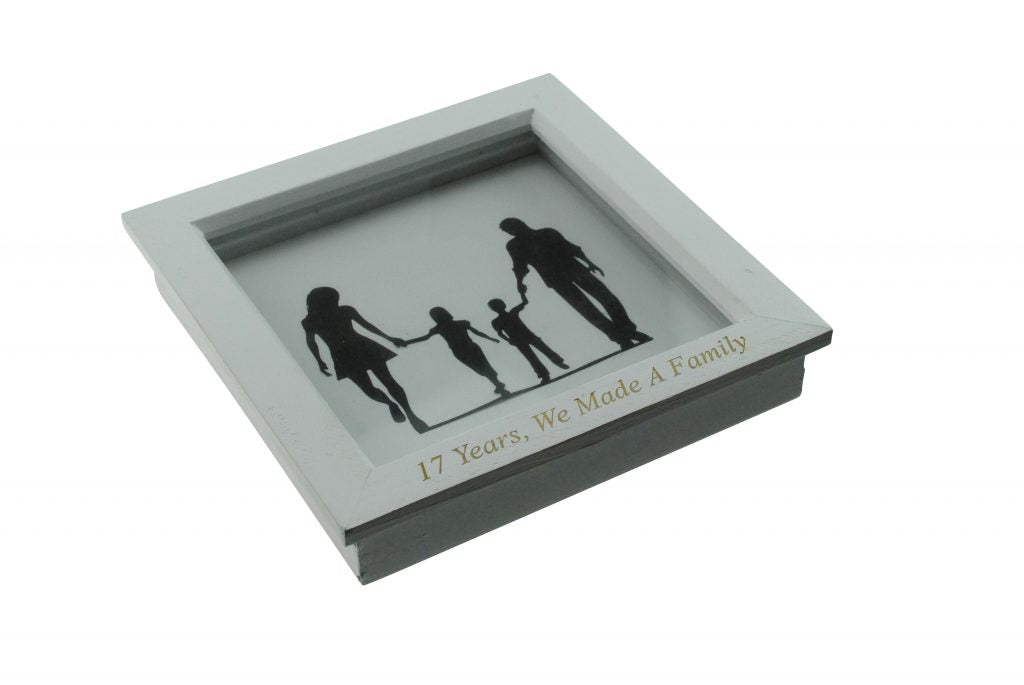17 Years We Made A Family White Wooden Frame