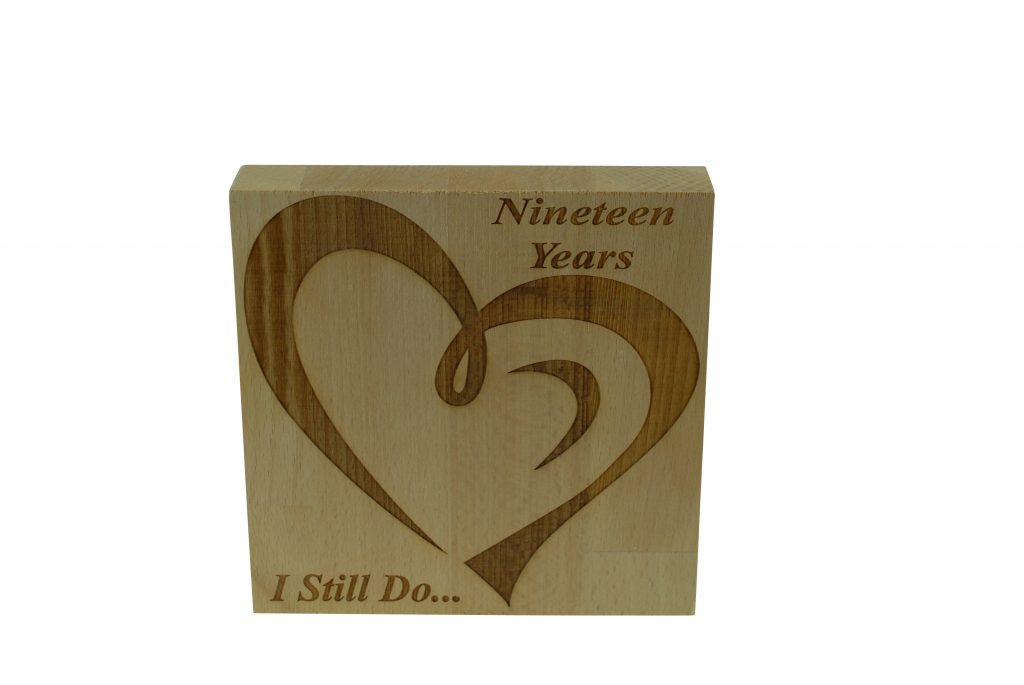 19 Year Anniversary I Still Do - Light Beech Block