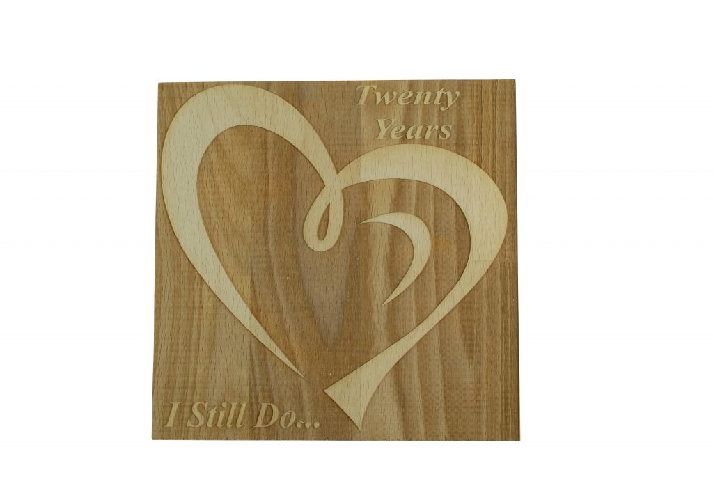 20 Year Anniversary I Still Do - Dark Beech Block