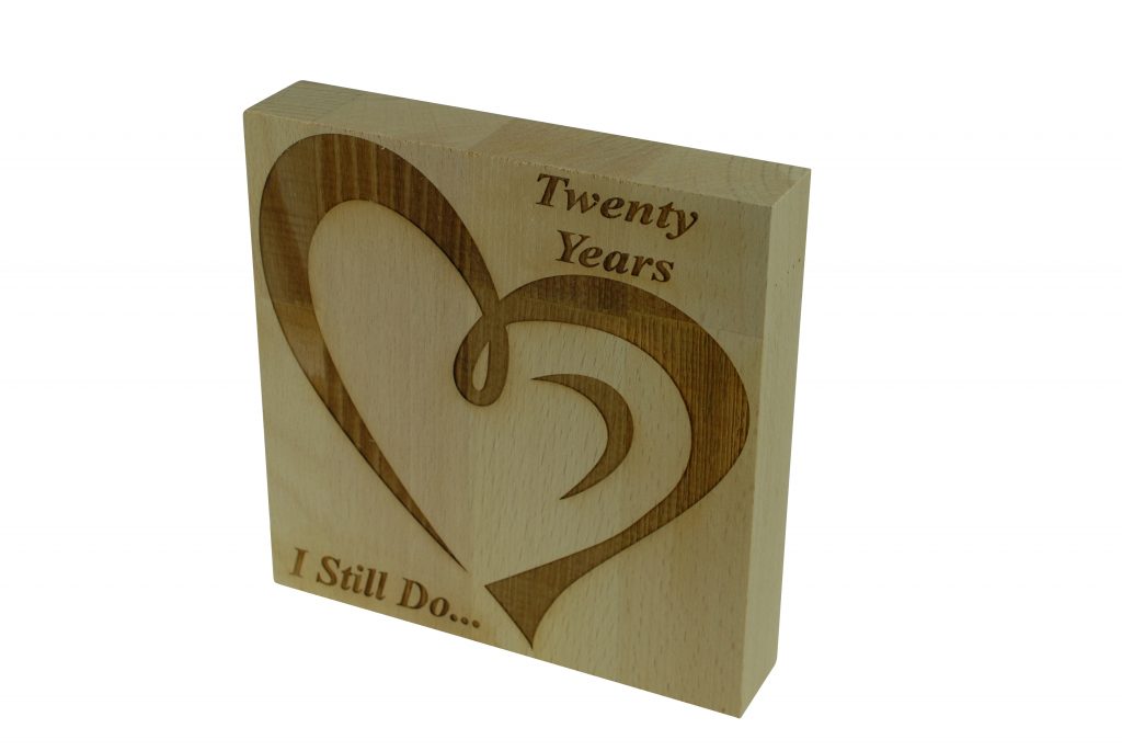 20 Year Anniversary I Still Do - Light Beech Block
