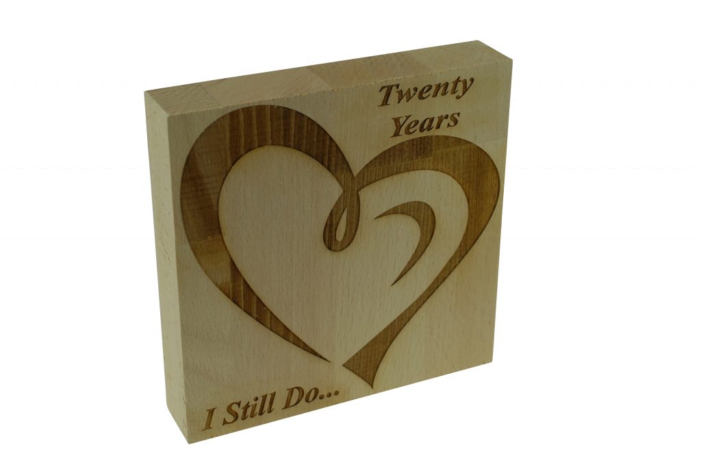 20 Year Anniversary I Still Do - Light Beech Block