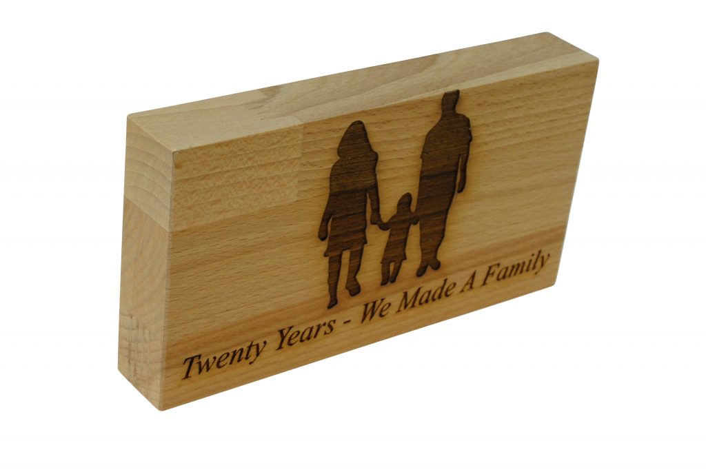 20 Years We Made A Family Beech Block