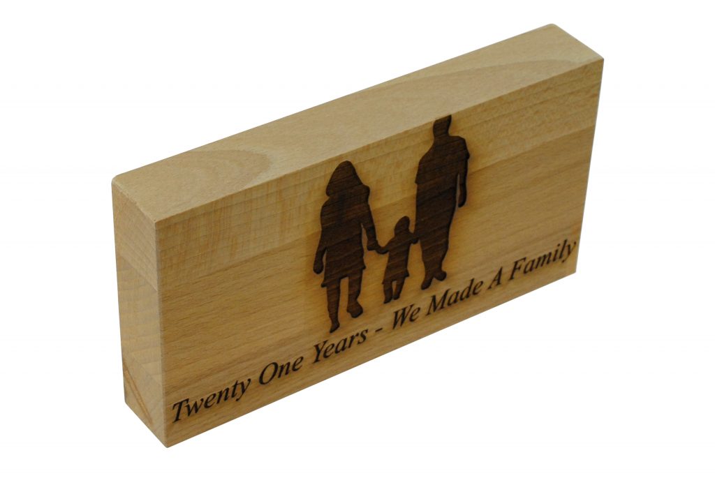 20 Years We Made A Family Beech Block