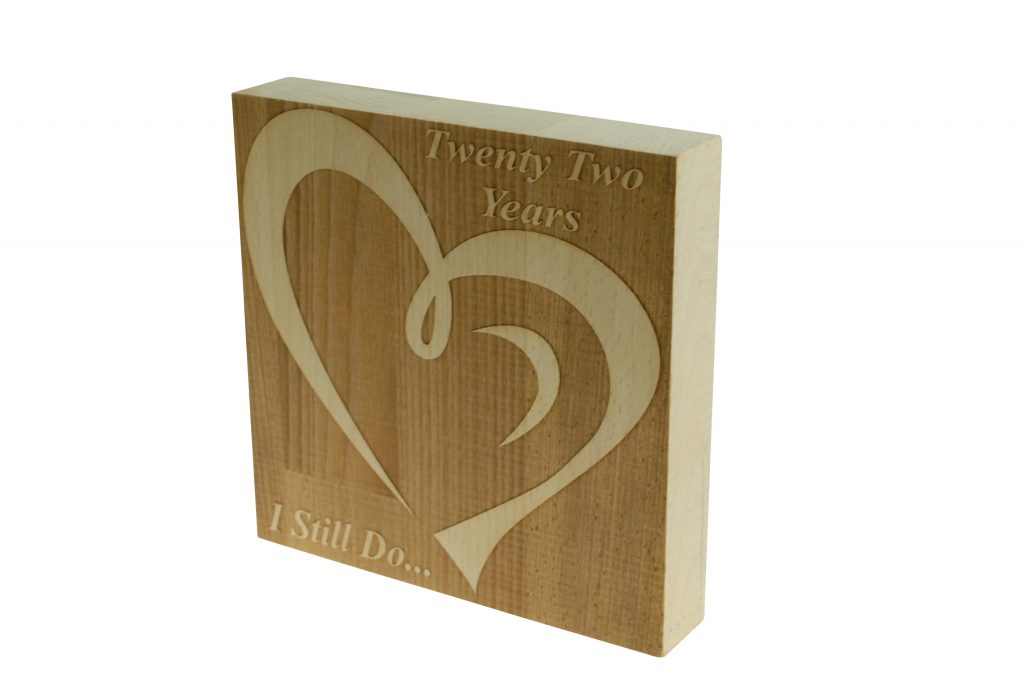 22 Year Anniversary I Still Do - Dark Beech Block