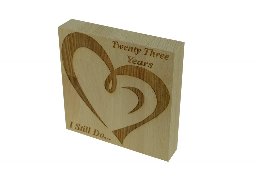 23 Year Anniversary I Still Do - Light Beech Block