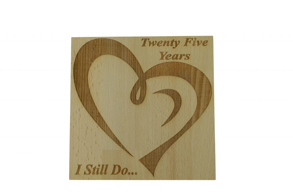 25 Year Anniversary I Still Do - Light Beech Block