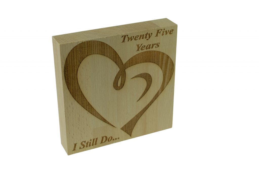 25 Year Anniversary I Still Do - Light Beech Block