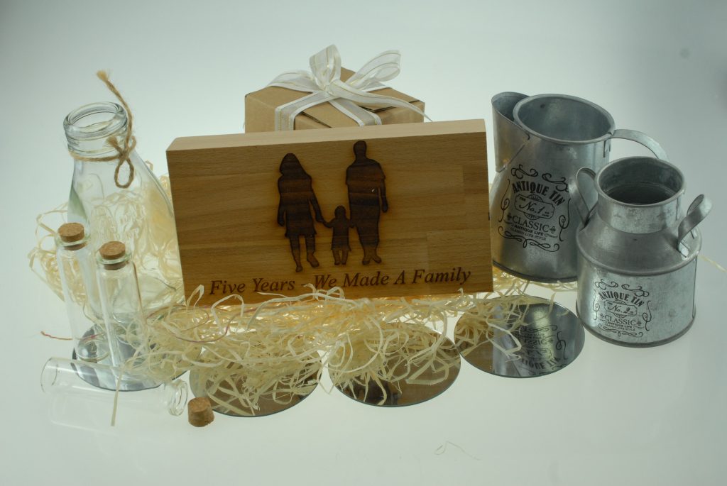 5 Years We Made A Family Beech Block (Wood Anniversary)