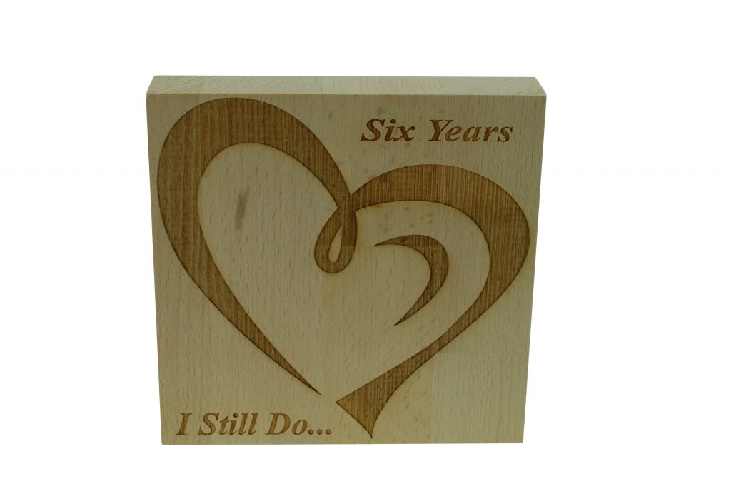 6 Year Anniversary I Still Do - Light Beech Block