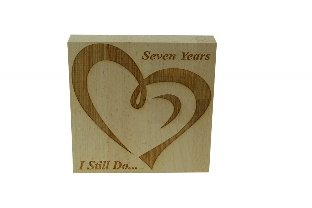 7 Year Anniversary I Still Do - Light Beech Block