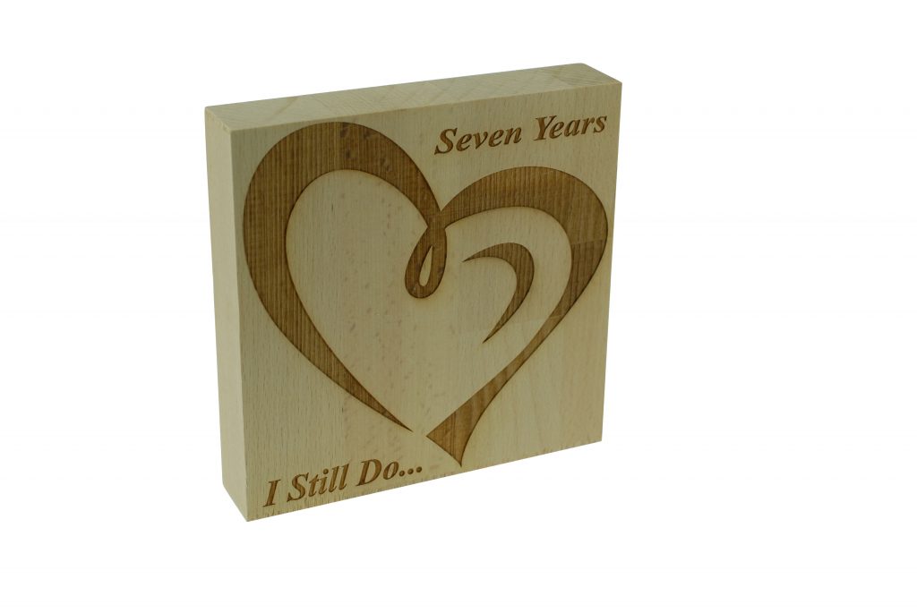 7 Year Anniversary I Still Do - Light Beech Block