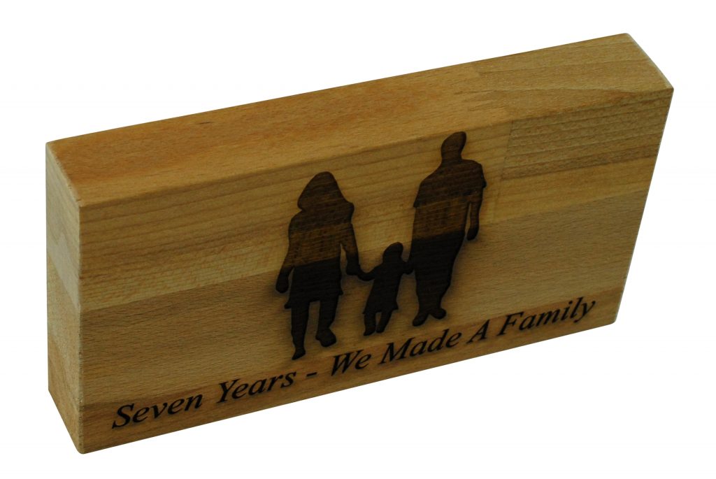 7 Years We Made A Family Beech Block