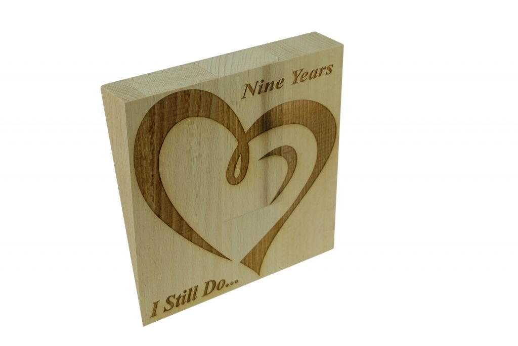 9 Year Anniversary I Still Do - Light Beech Block