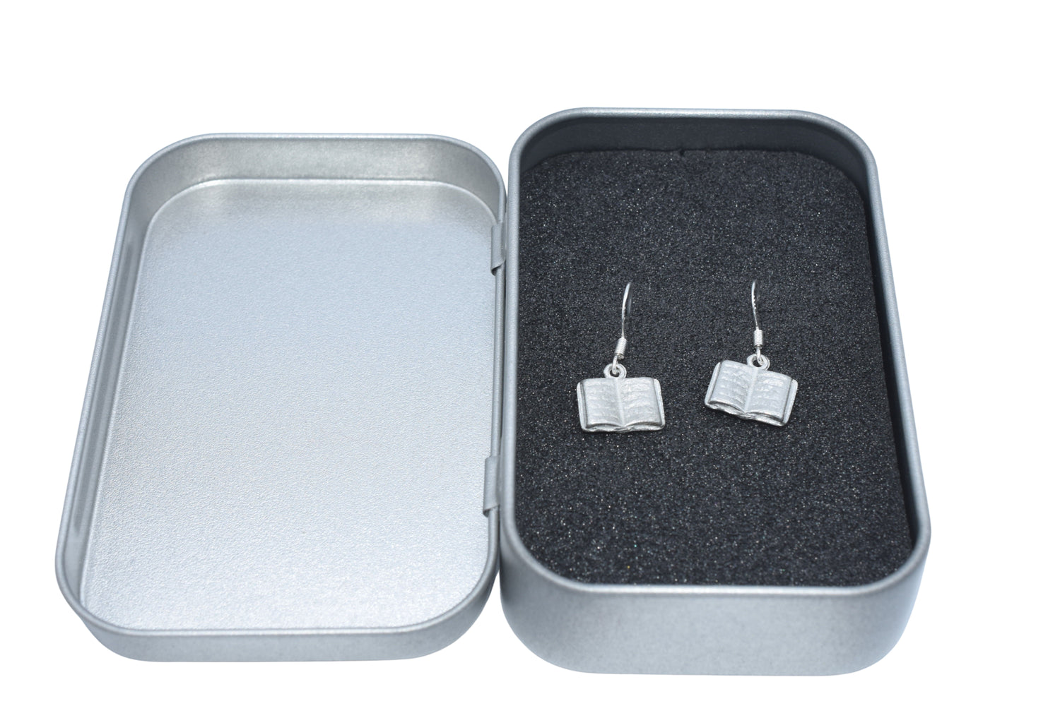 Book Tin Earrings