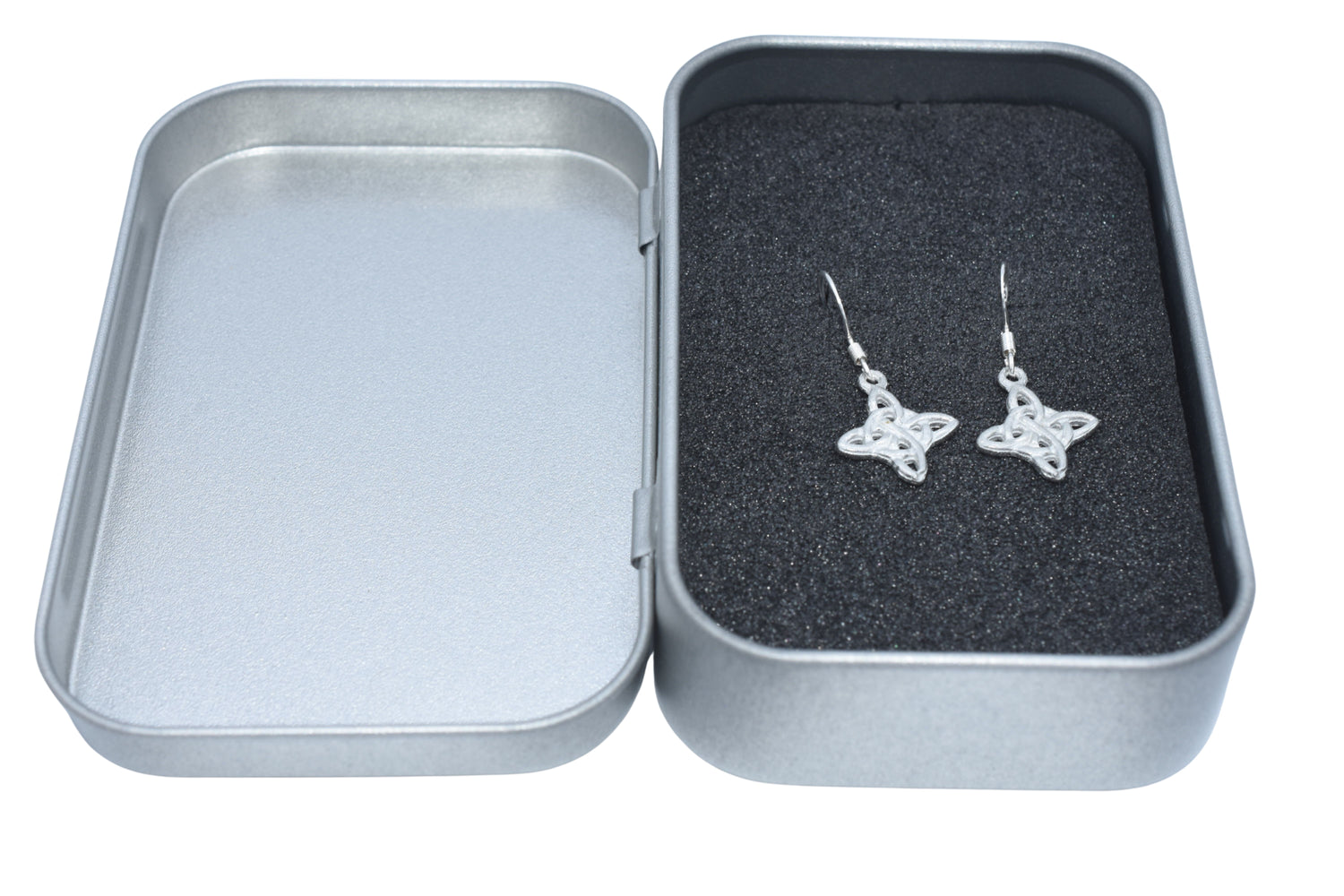 Celtic Knot Tin Earrings