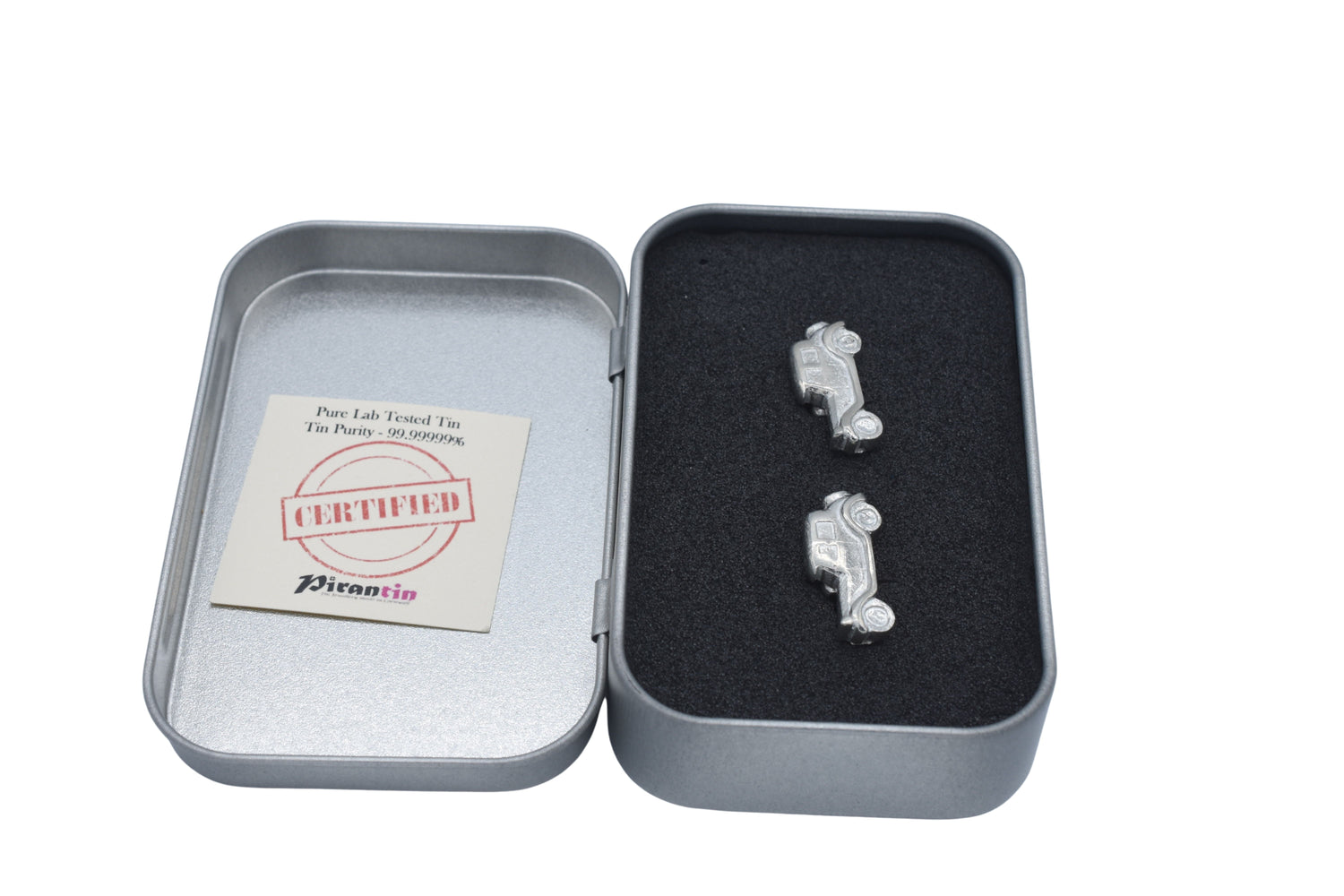 Classic Car Tin 10th Wedding Cufflinks