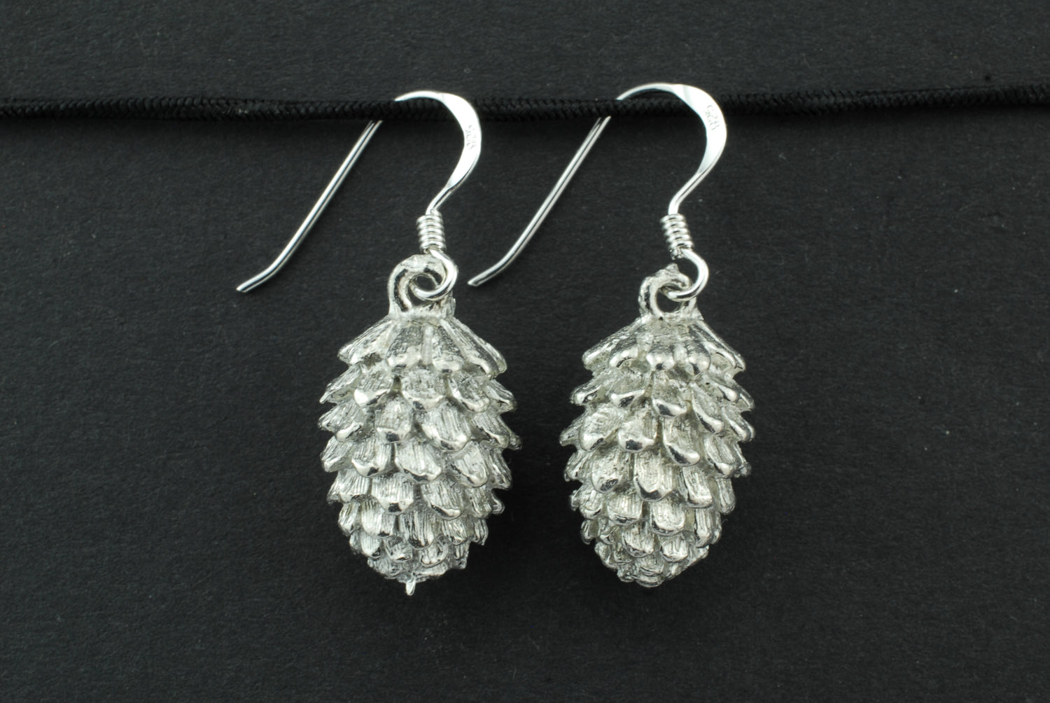 Tin Pinecone Earrings - 10th Wedding Anniversary Gift