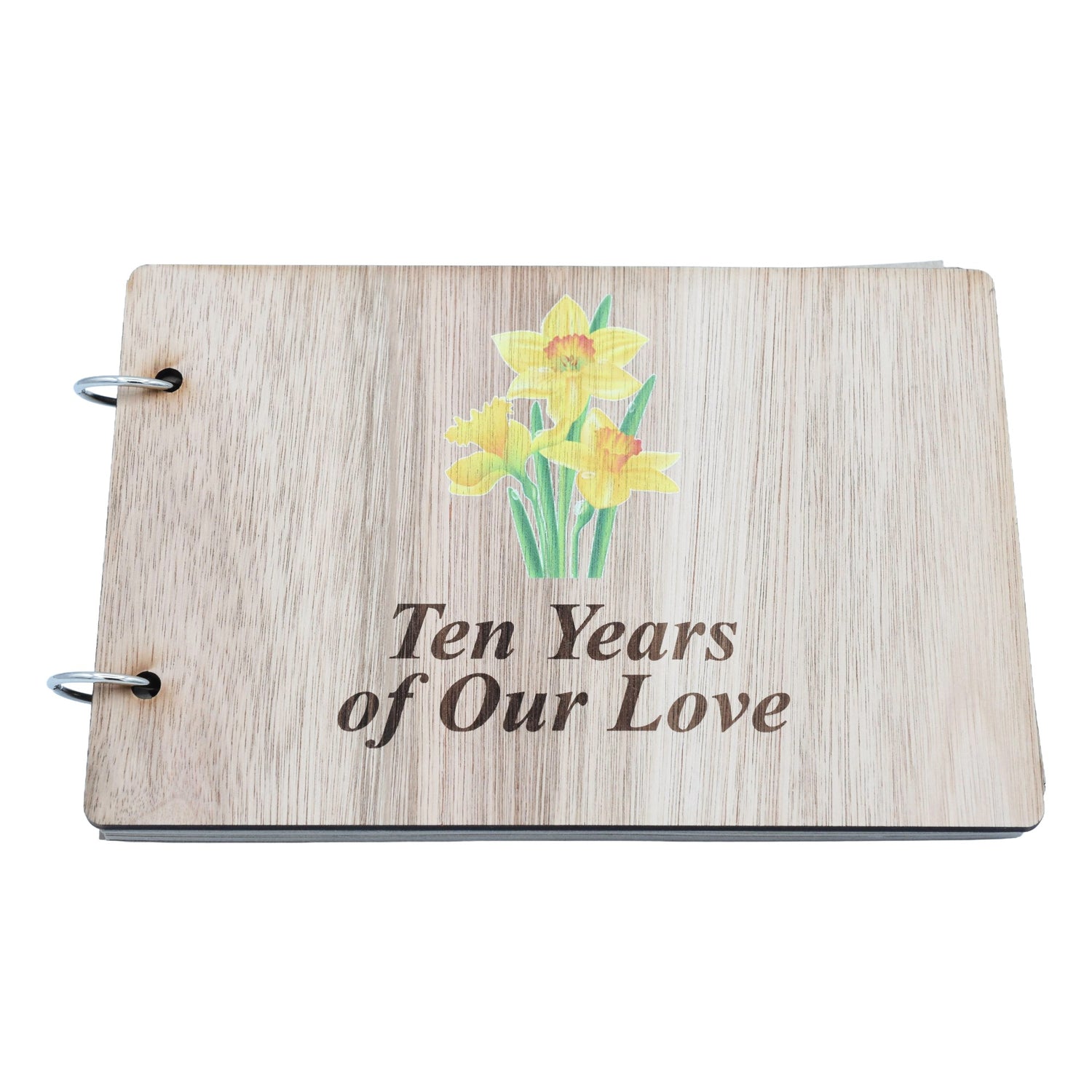 Daffodil 10th Wedding Anniversary Scrapbook