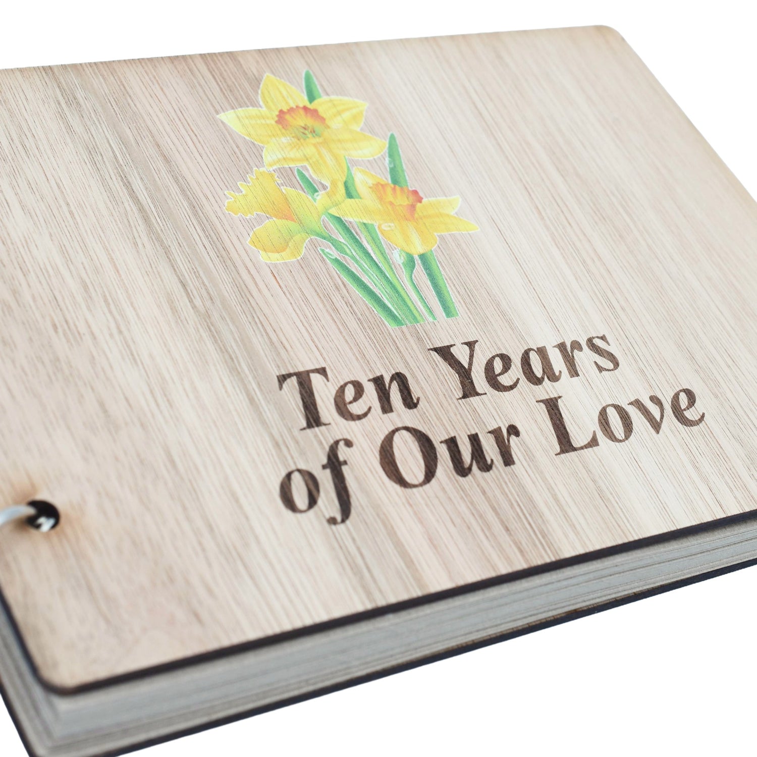Daffodil 10th Wedding Anniversary Scrapbook