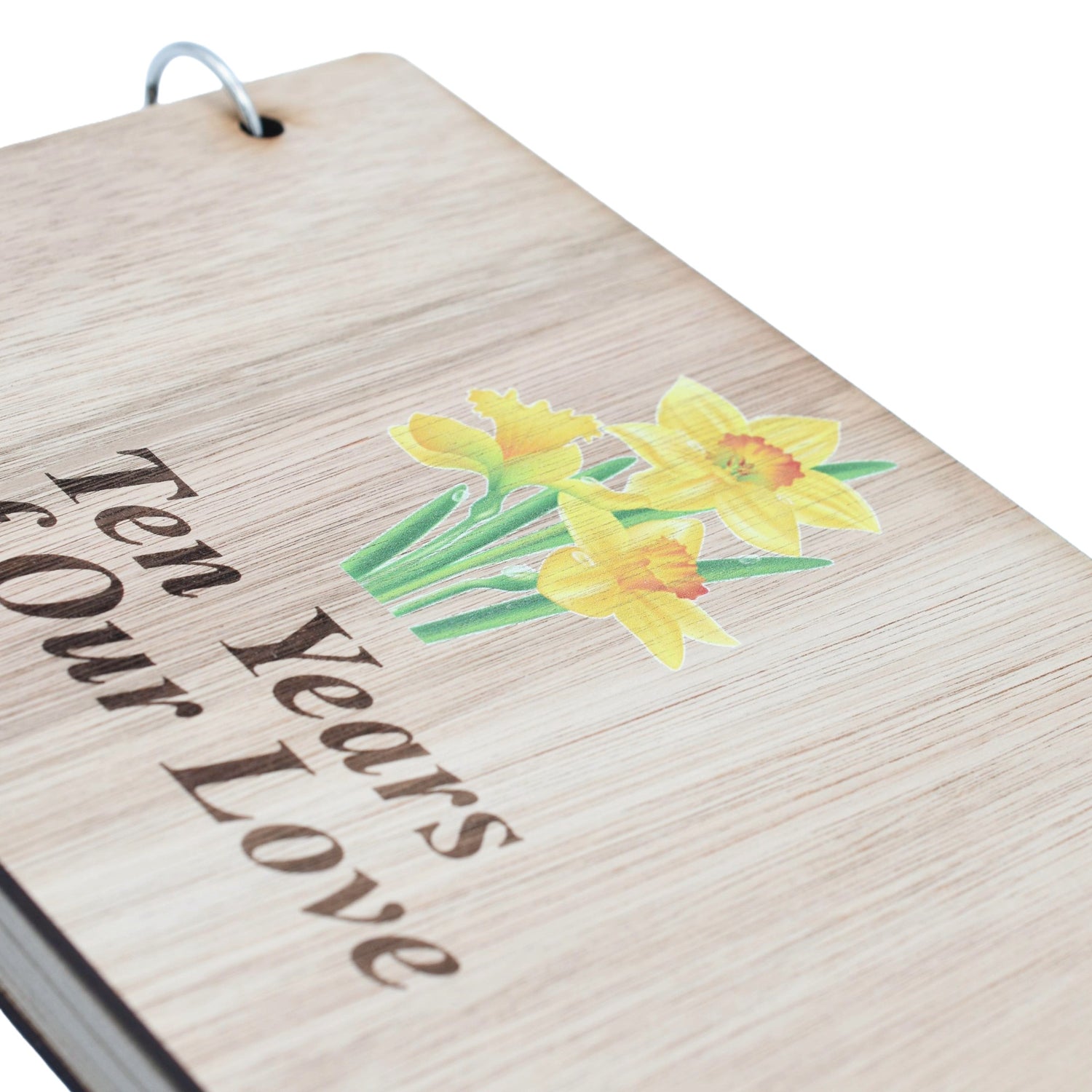 Daffodil 10th Wedding Anniversary Scrapbook