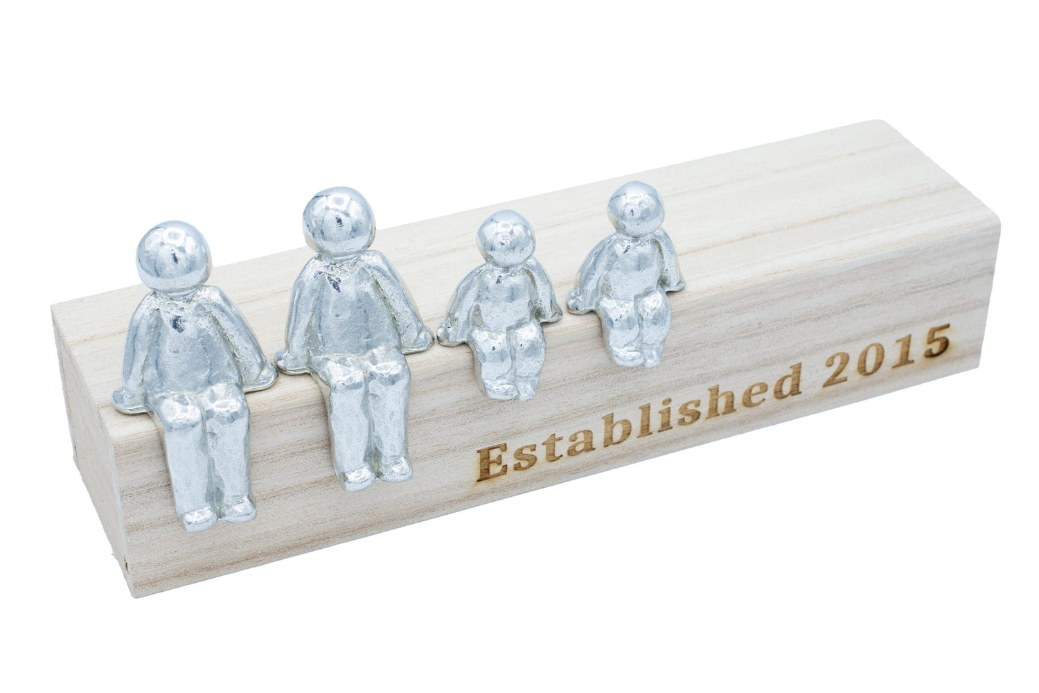 Established 2016 - Tin Sculpture Figurines 10th Anniversary Decoration