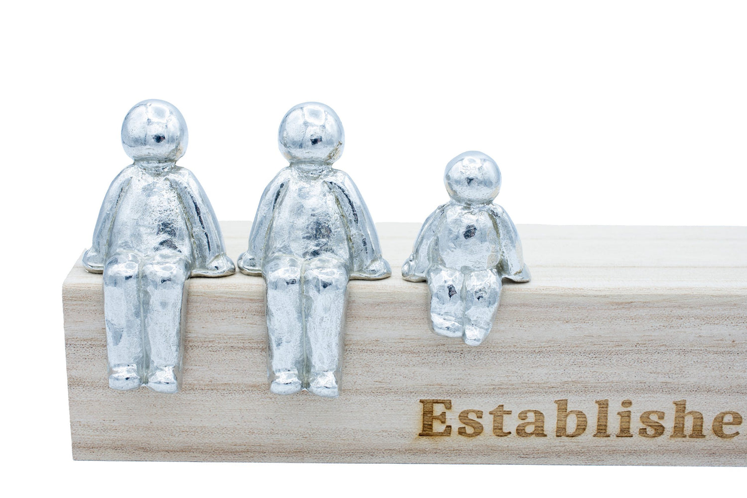 Established 2016 - Tin Sculpture Figurines 10th Anniversary Decoration