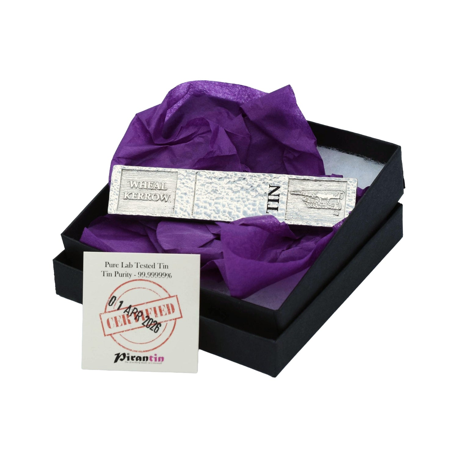 Personalised Tin Ingot 100% Pure Tin - 72 grammes
