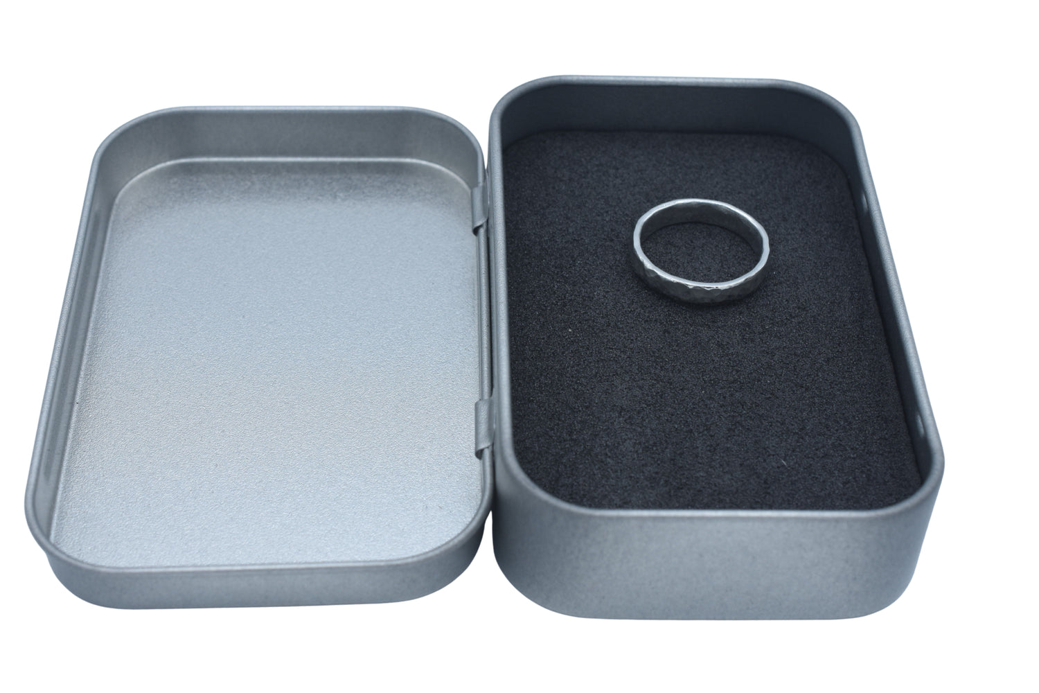 Ladies Beaten Tin Ring