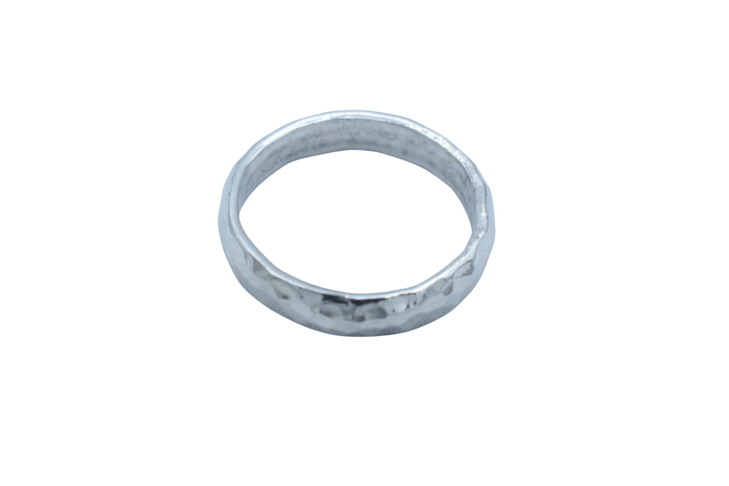 Ladies Beaten Tin Ring