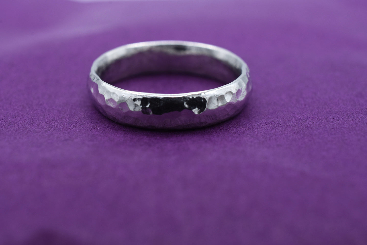 Mens Tin Beaten Ring