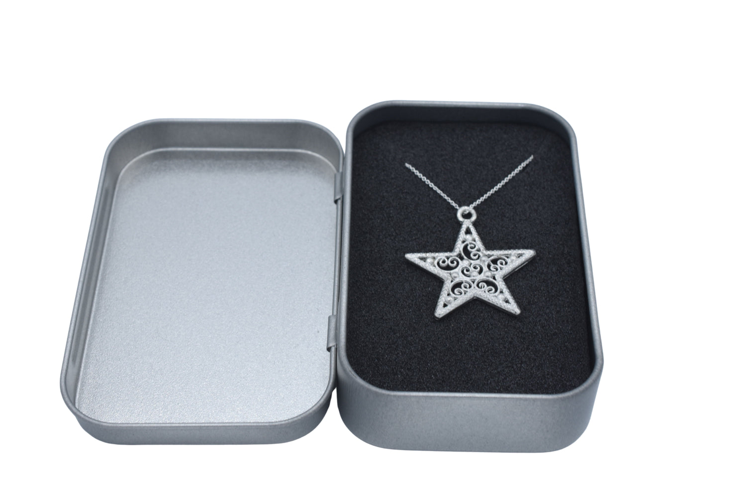 Star Tin Pendant Necklace