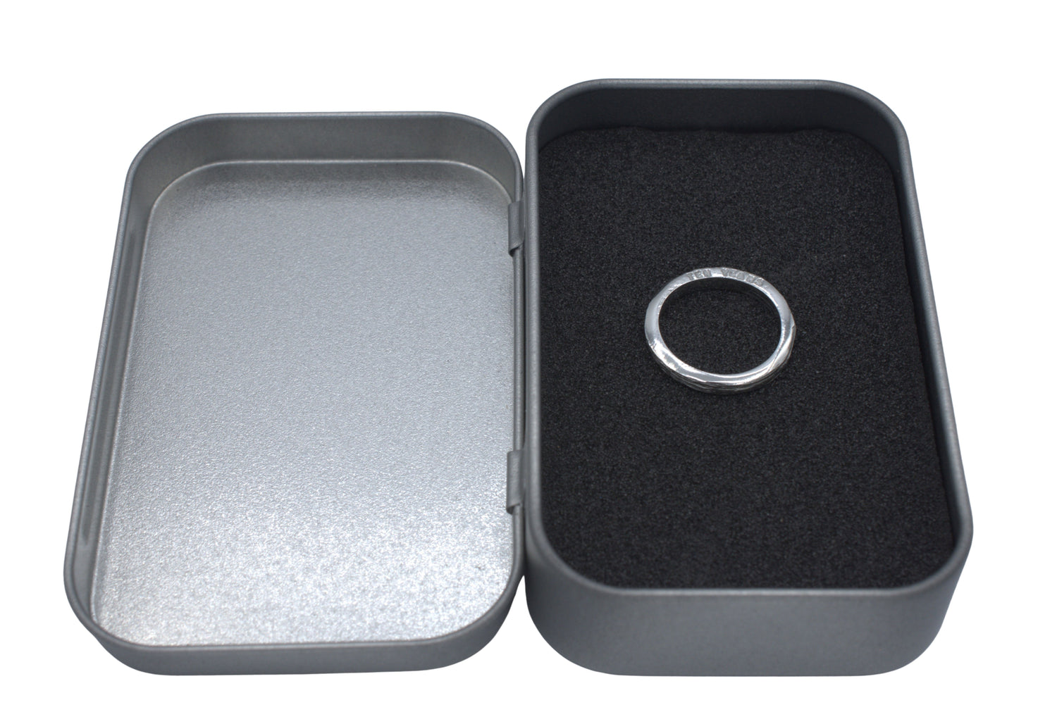 Ten Year Tin Ladies 3mm Ring