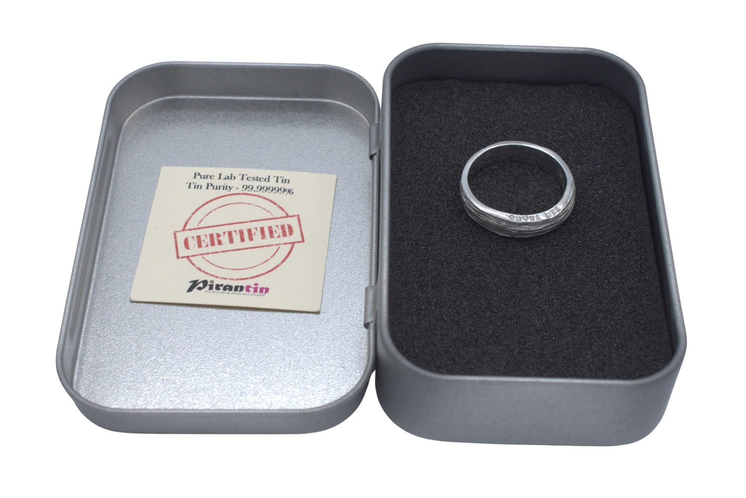 Ten Year Tin Mens 6mm Ring