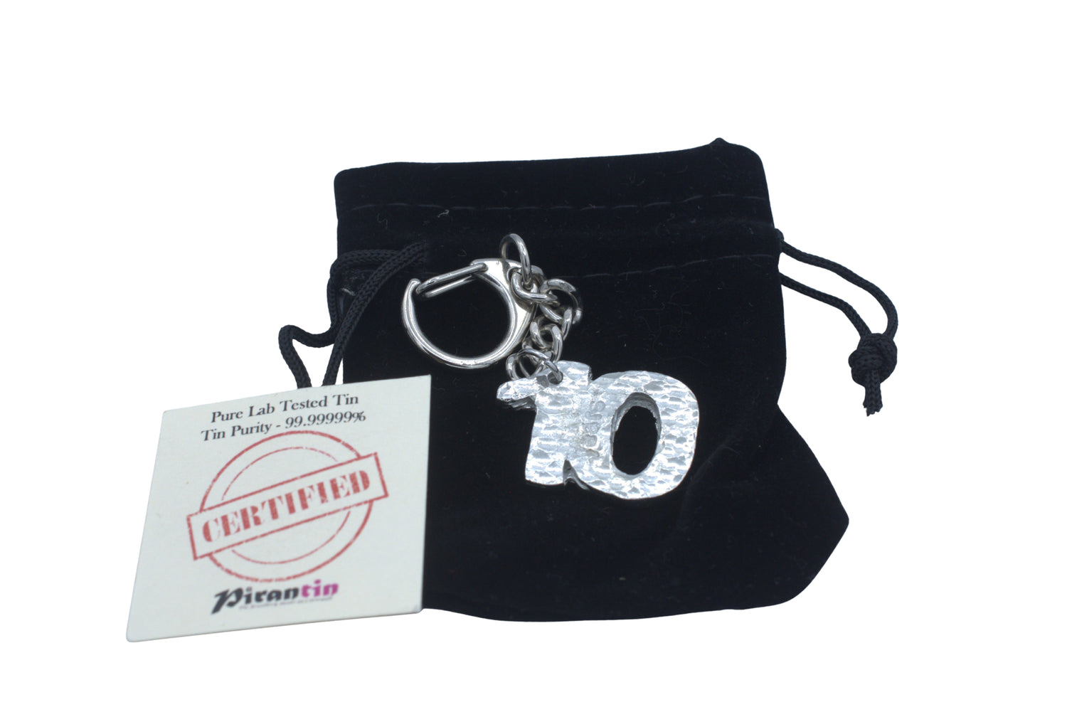 Tin 10 Year Keyring