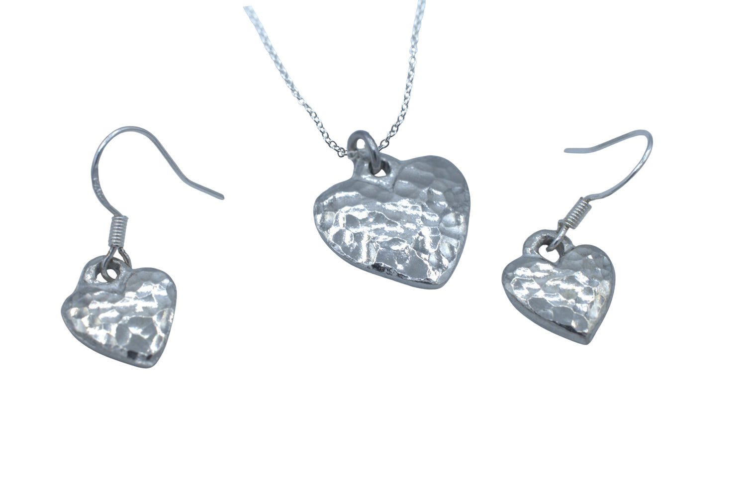 Tin Beaten Heart Matching Set