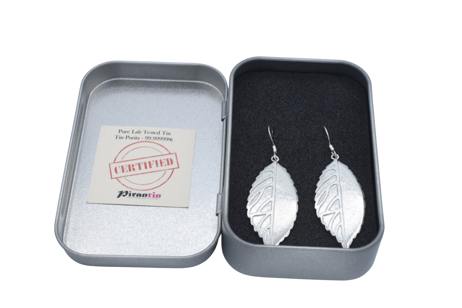Tin Leaf Earrings