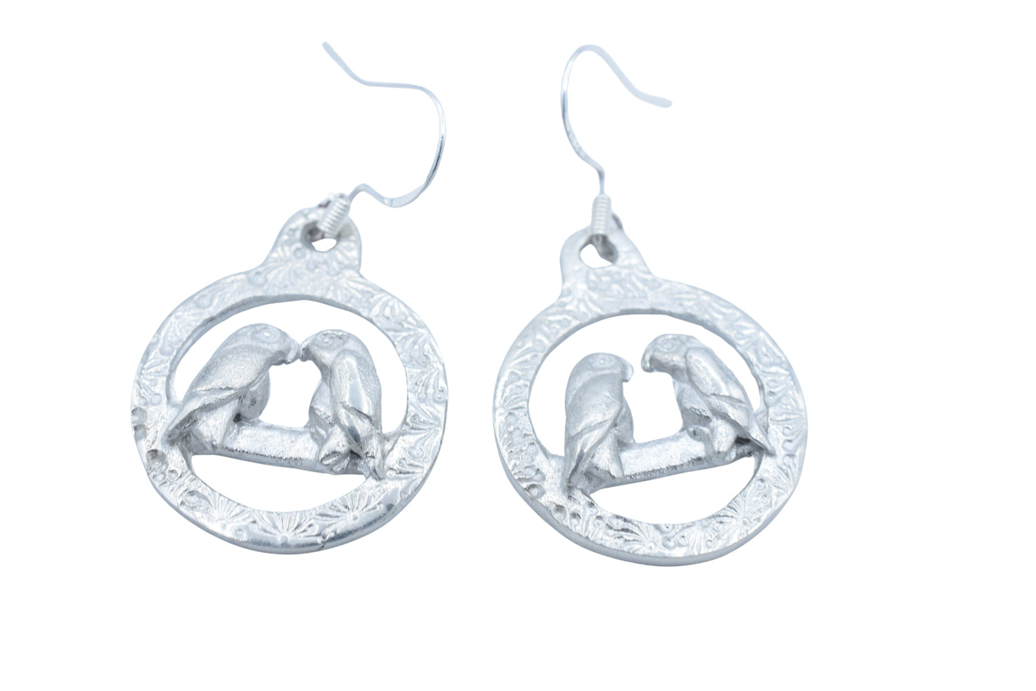 Tin Lovebirds Earrings