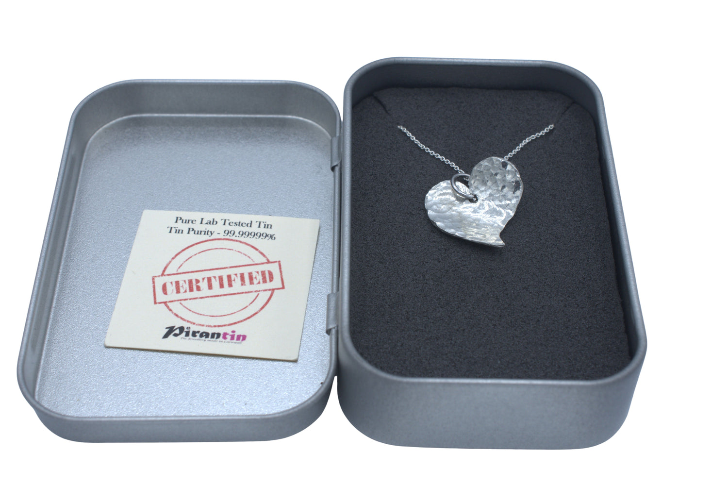 Tin Off Shape Beaten Heart